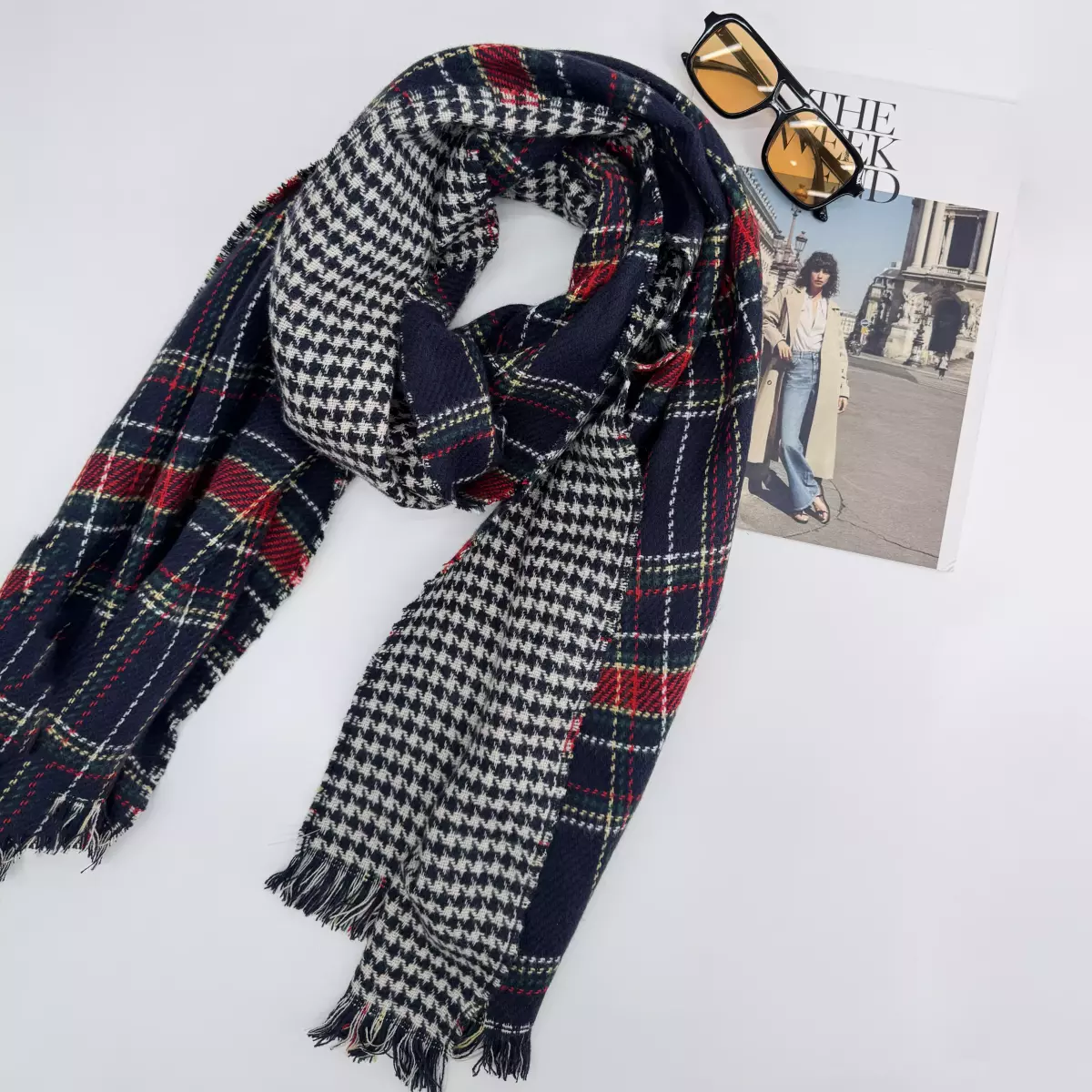 شال چهارخانه 1007342