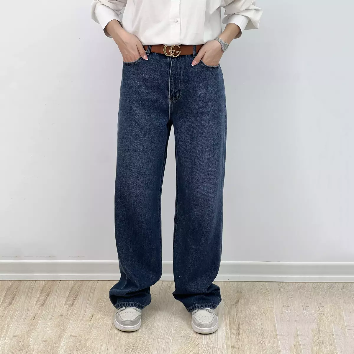 شلوار جین نیم بگ 1007373