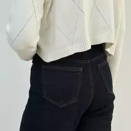 شلوار جین نیم بگ 1007419