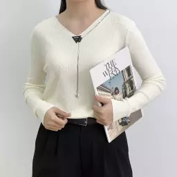 بلوز بافت نابی 1007511