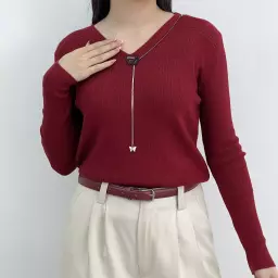 بلوز بافت نابی 1007511