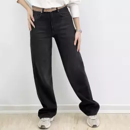 شلوار جین نیم بگ 1007505