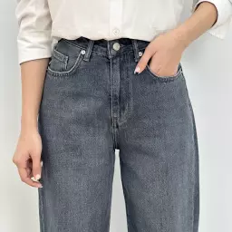 شلوار جین نیم بگ 1007213