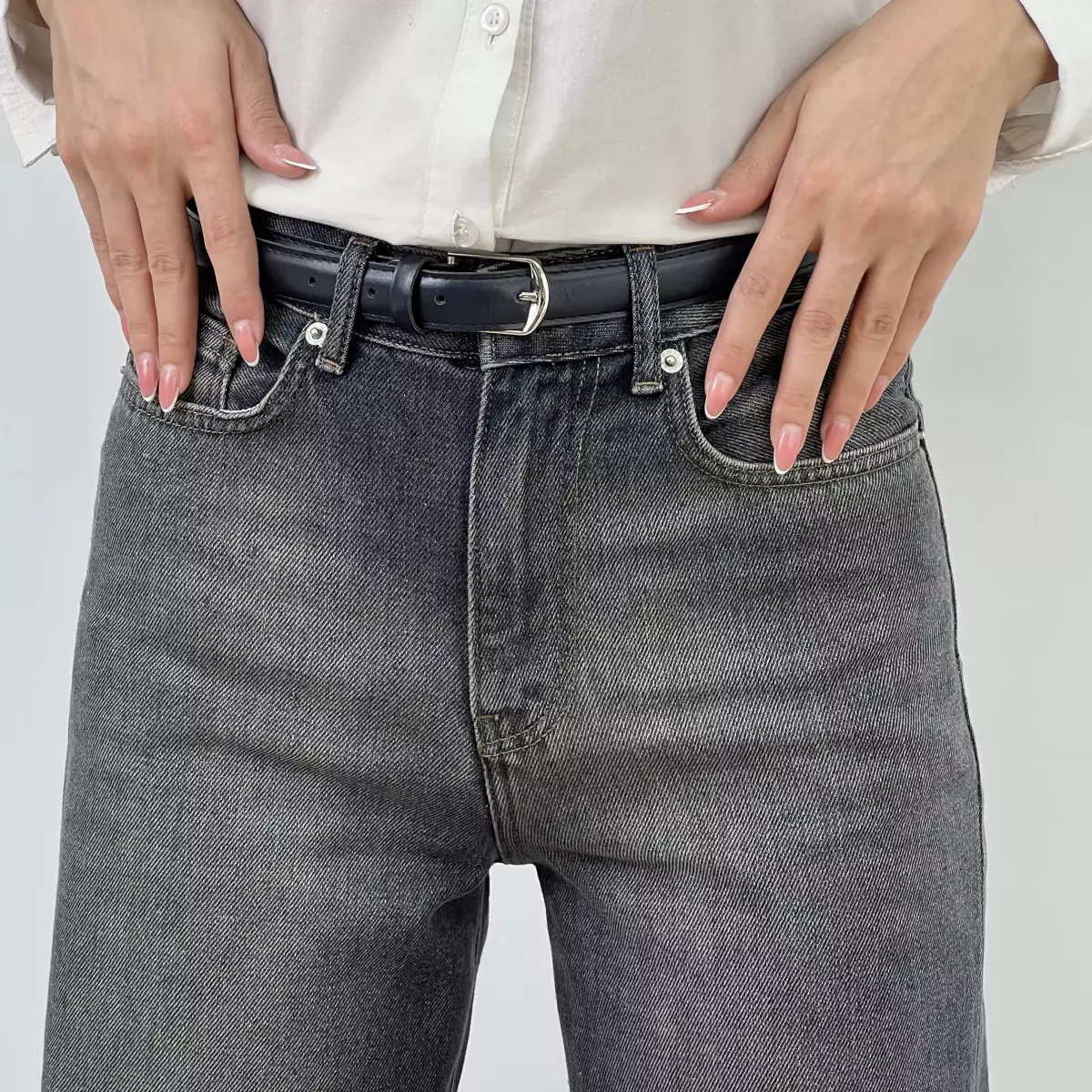 شلوار جین نیم بگ 1007748