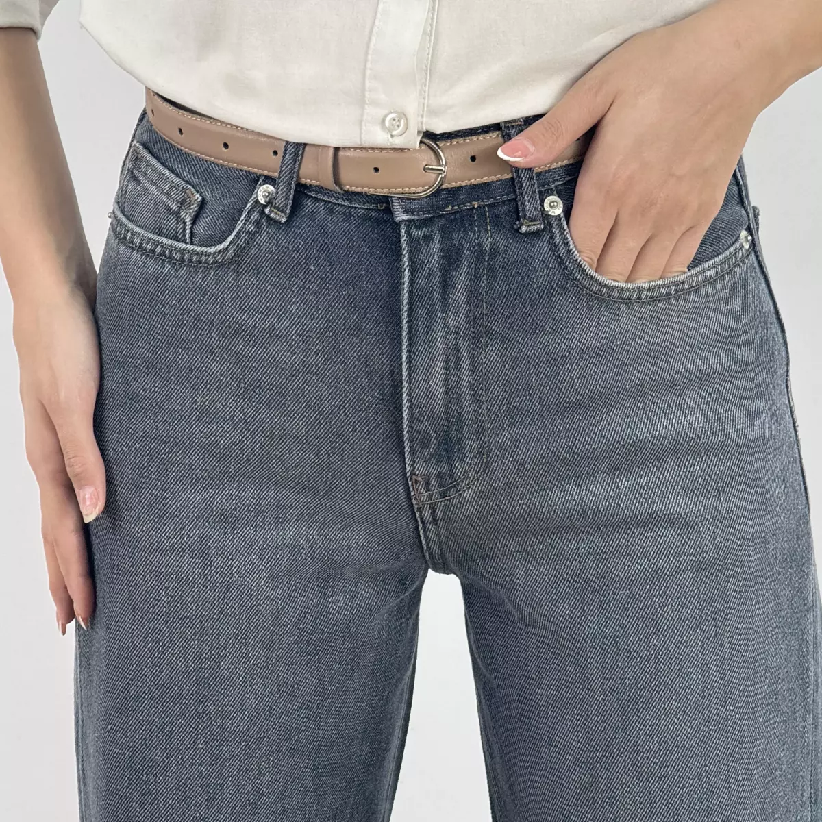 شلوار جین نیم بگ 1007787