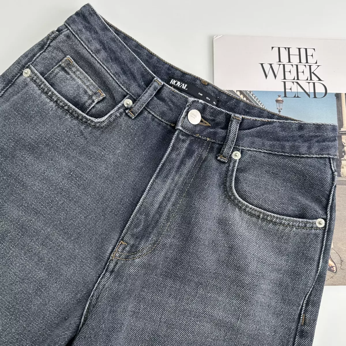 شلوار جین نیم بگ 1007787