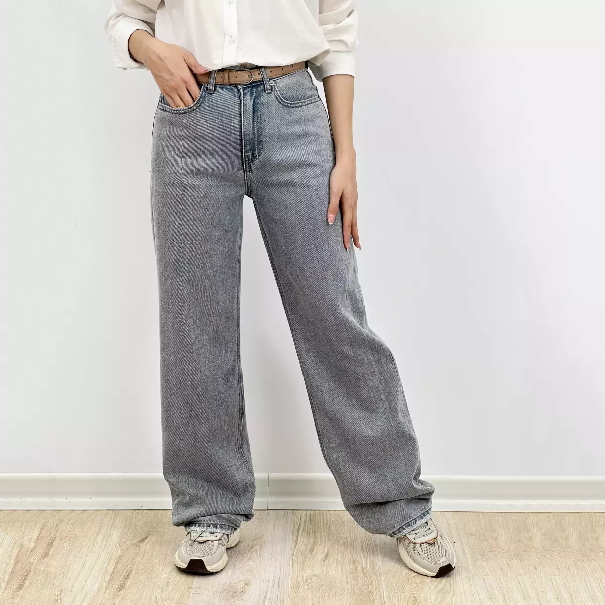 شلوار جین نیم بگ 1007768