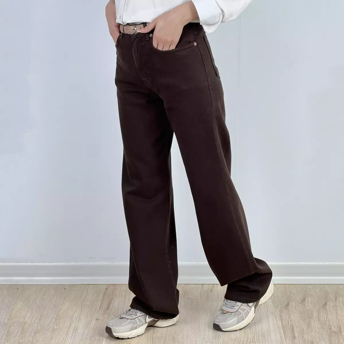 شلوار جین نیم بگ 1007783