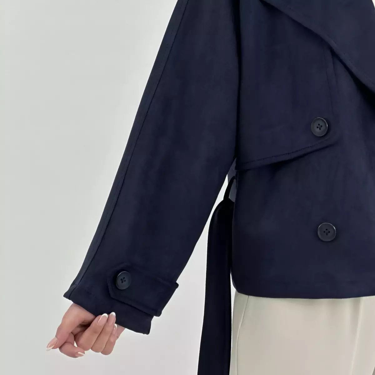 ترنچ کت سویید 1007859