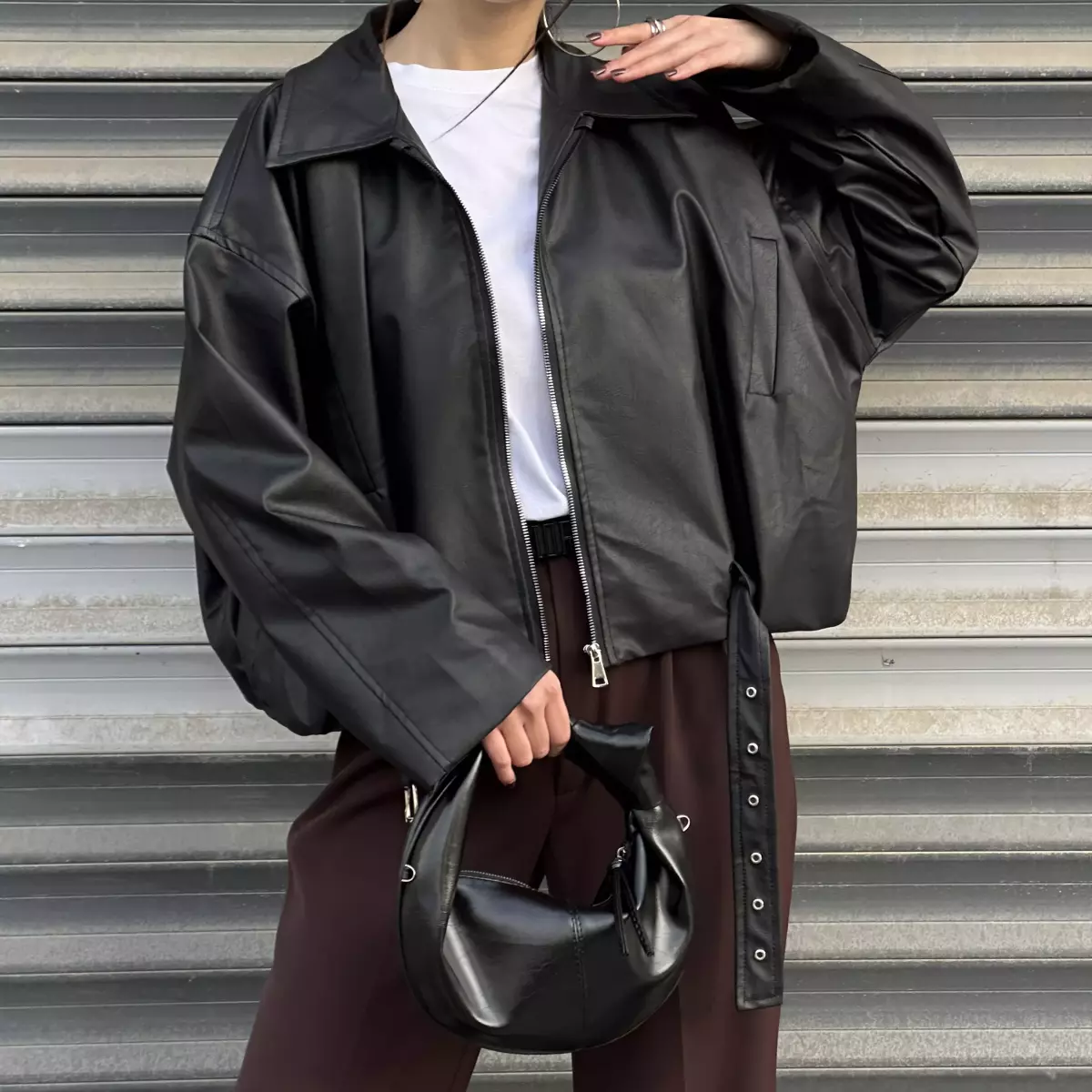 بامبر جکت چرم 1007840