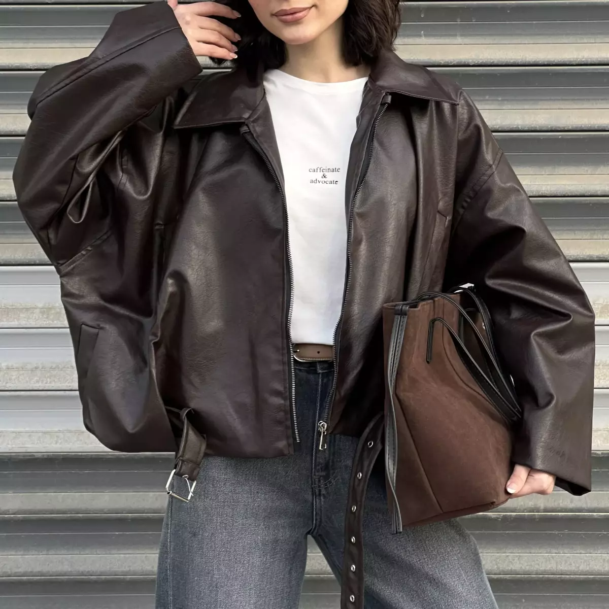 بامبر جکت چرم 1007840