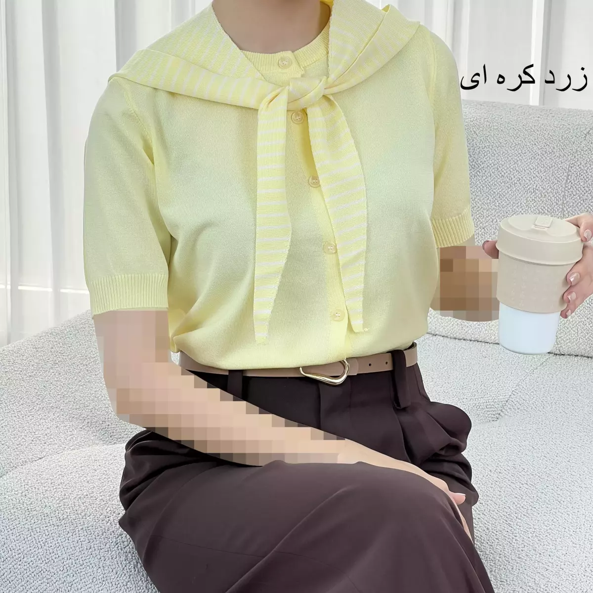 بلوز بافت کلاه دار 1007874