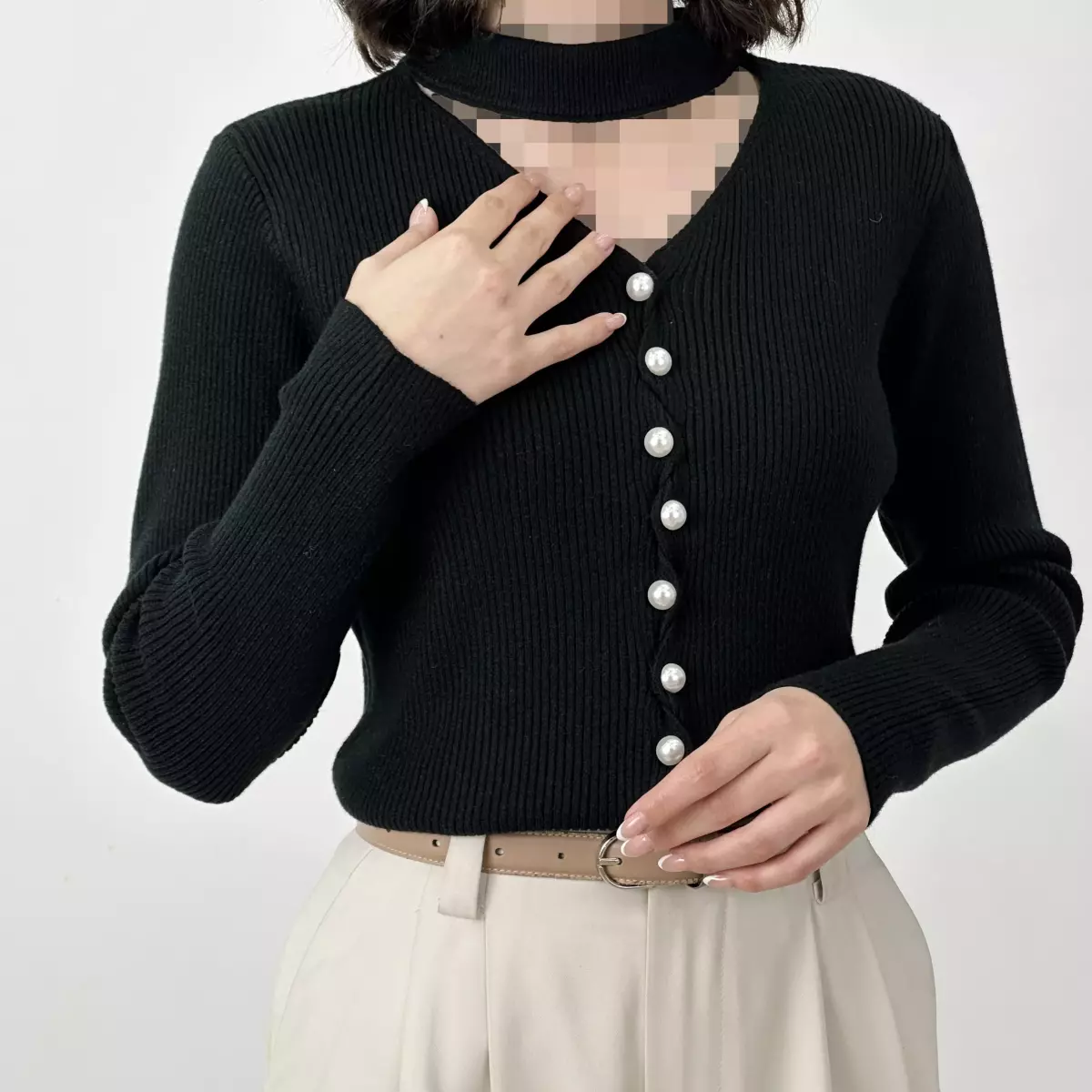 بلوز بافت مروارید 1007880