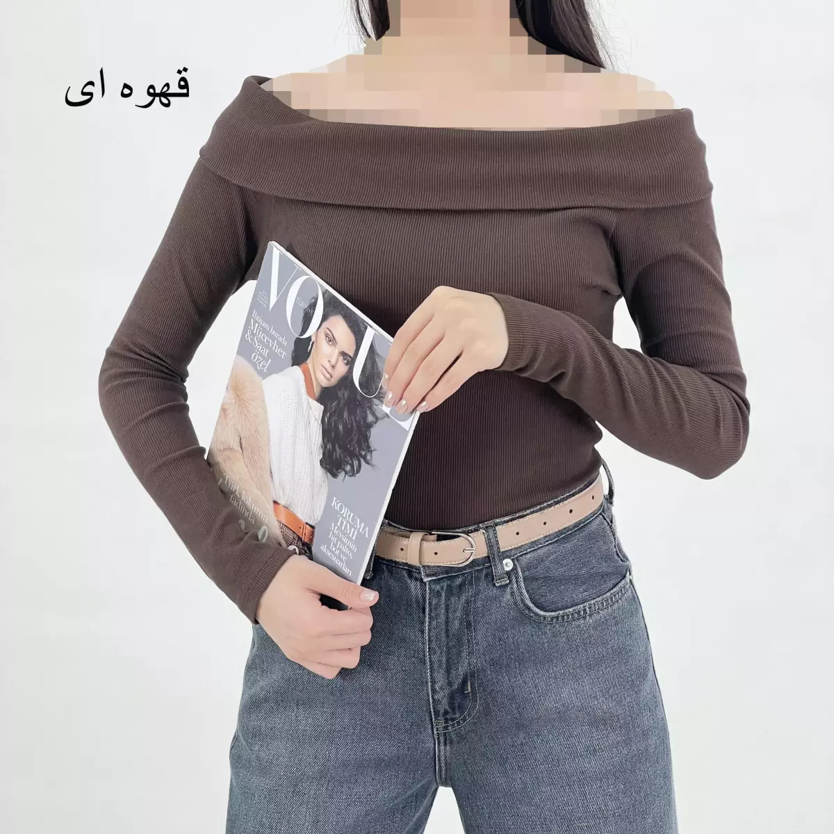 بلوز یقه قایقی 1007908