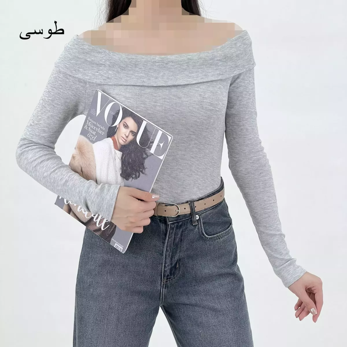 بلوز یقه قایقی 1007908