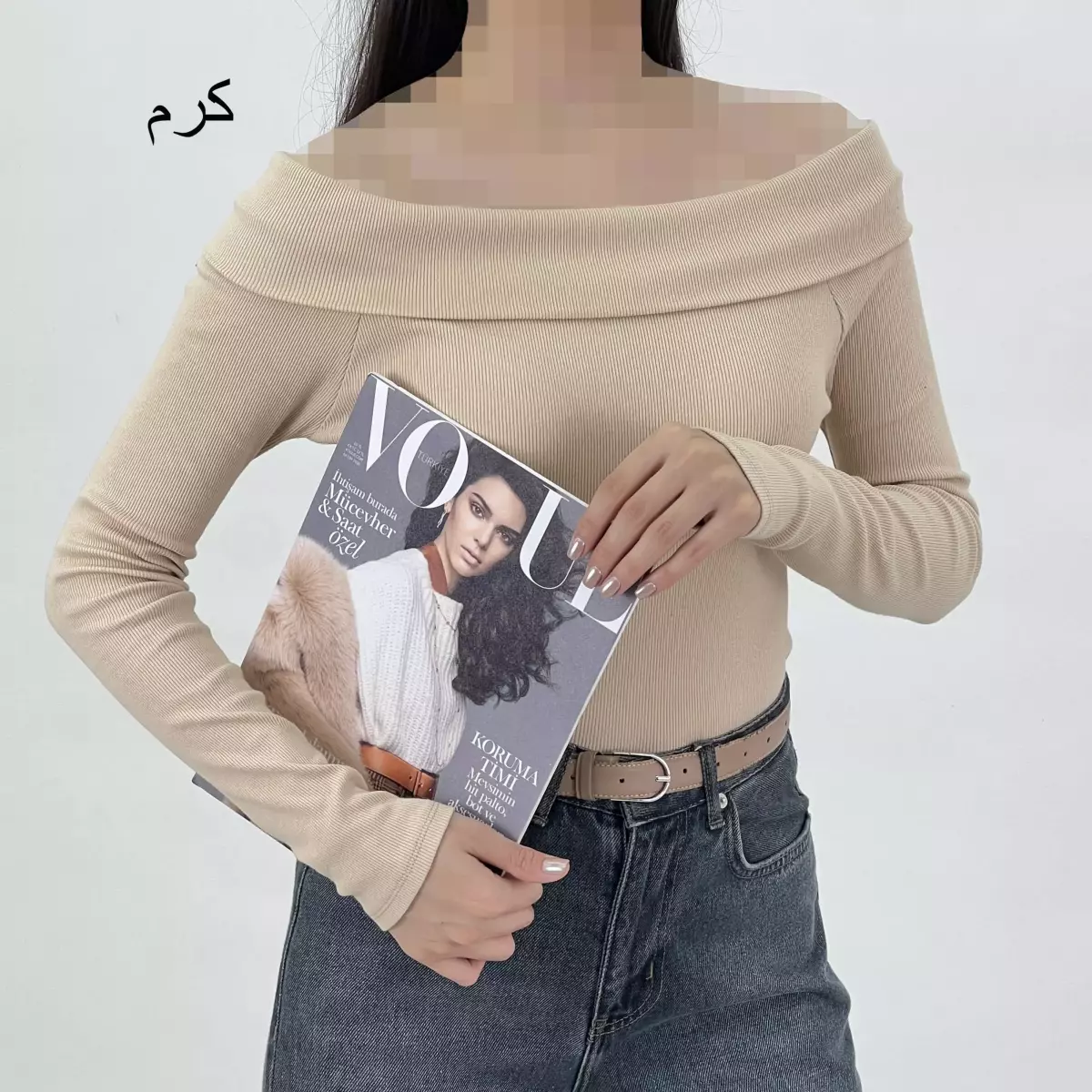 بلوز یقه قایقی 1007908