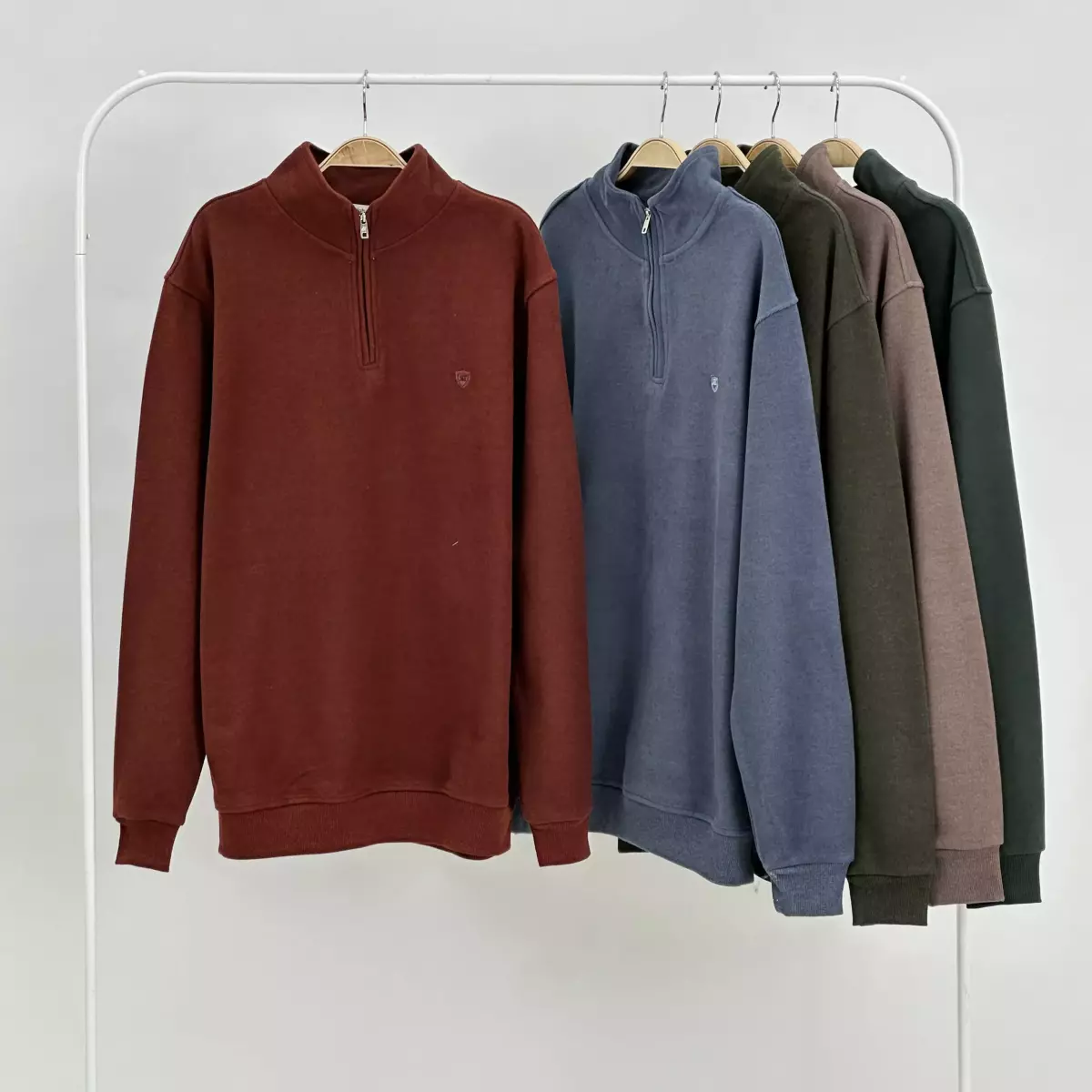 پلیور مردانه نیم زیپ 1007963