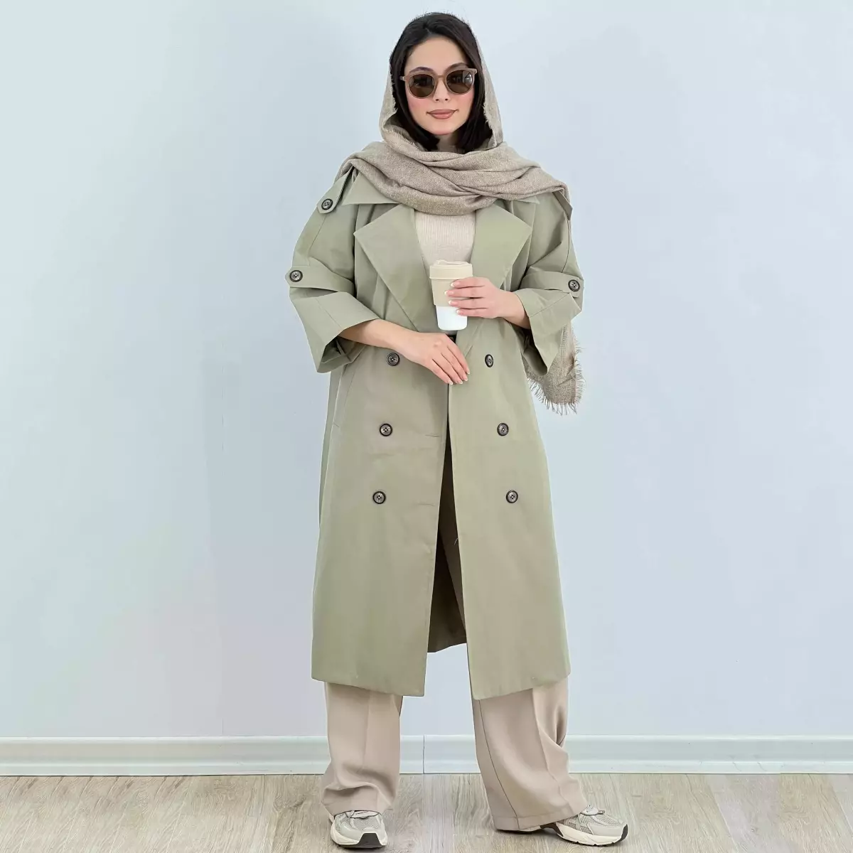 ترنچ کت بلند 1007999