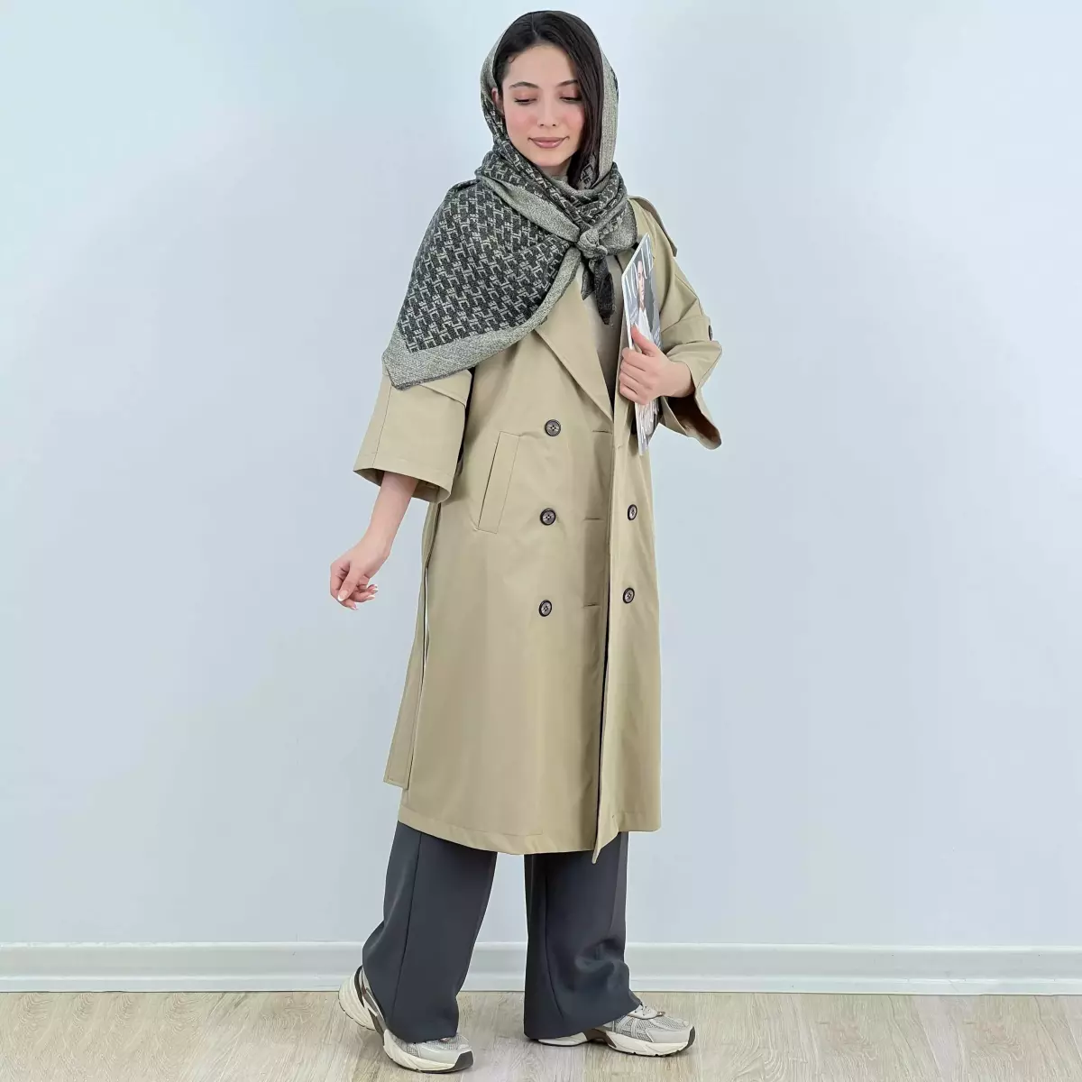 ترنچ کت بلند 1007999