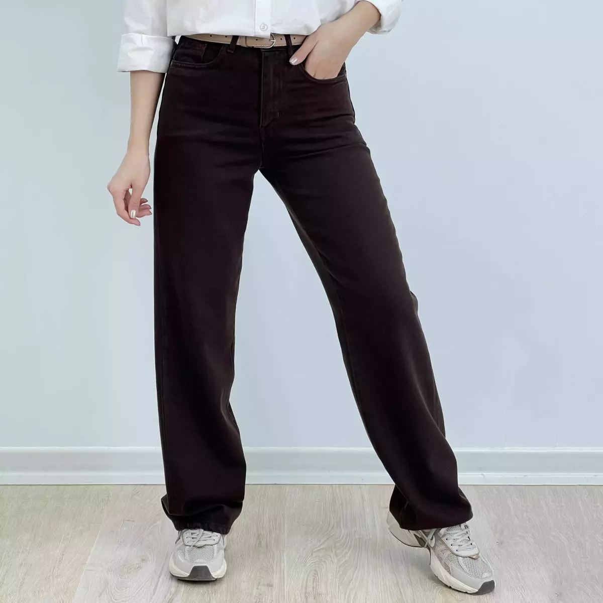 شلوار جین نیم بگ 1007998