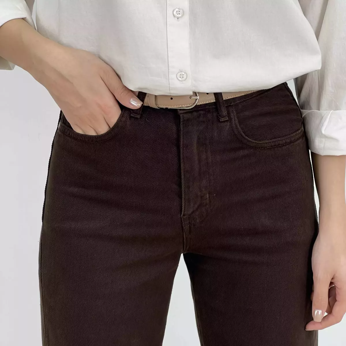 شلوار جین نیم بگ 1007998