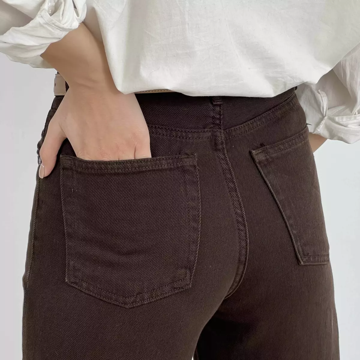 شلوار جین نیم بگ 1007998