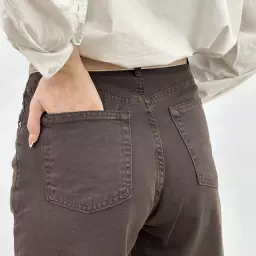 شلوار کتان نیم بگ 1007803