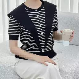 بافت راه راه کلاه دار 1007875