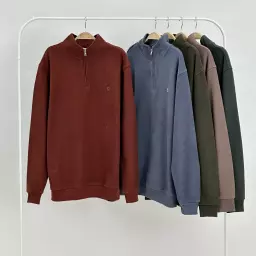 پلیور مردانه نیم زیپ 1007963