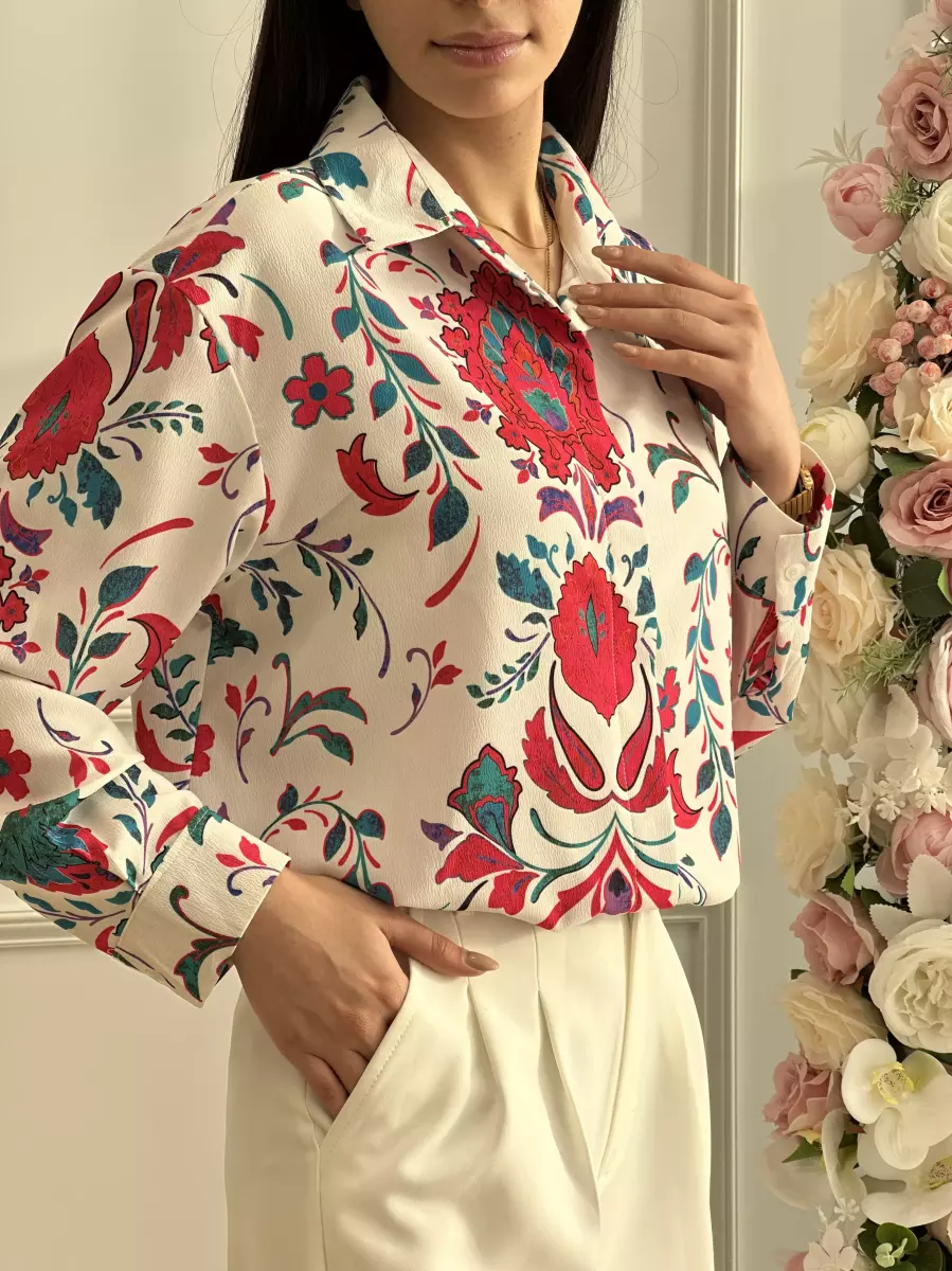 شومیز طرحدار 1002290