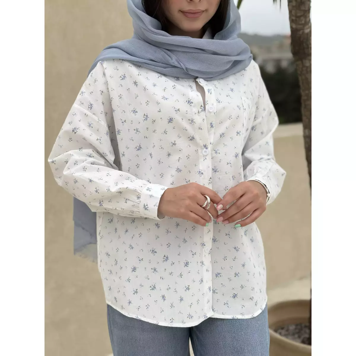 شومیز گل گلی 1003280