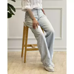 شلوار جین نیم بگ 1002919