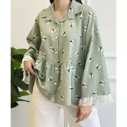 شومیز گلدار عروسکی 1003370