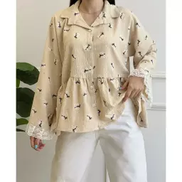 شومیز گلدار عروسکی 1003370