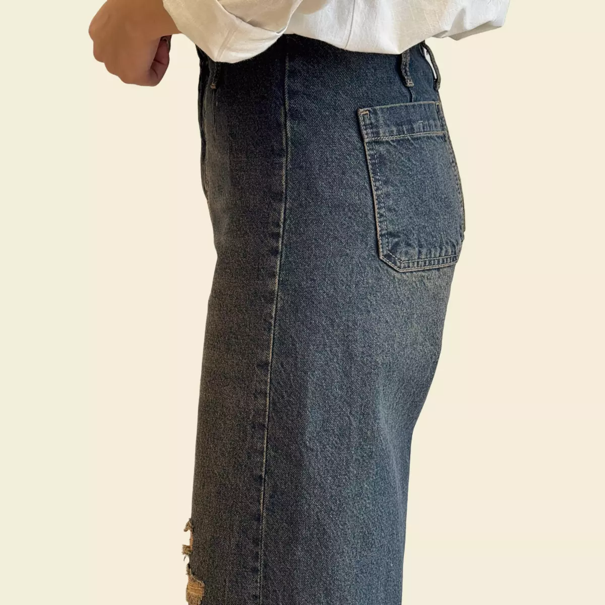 شلوار جین واید لگ 1003469