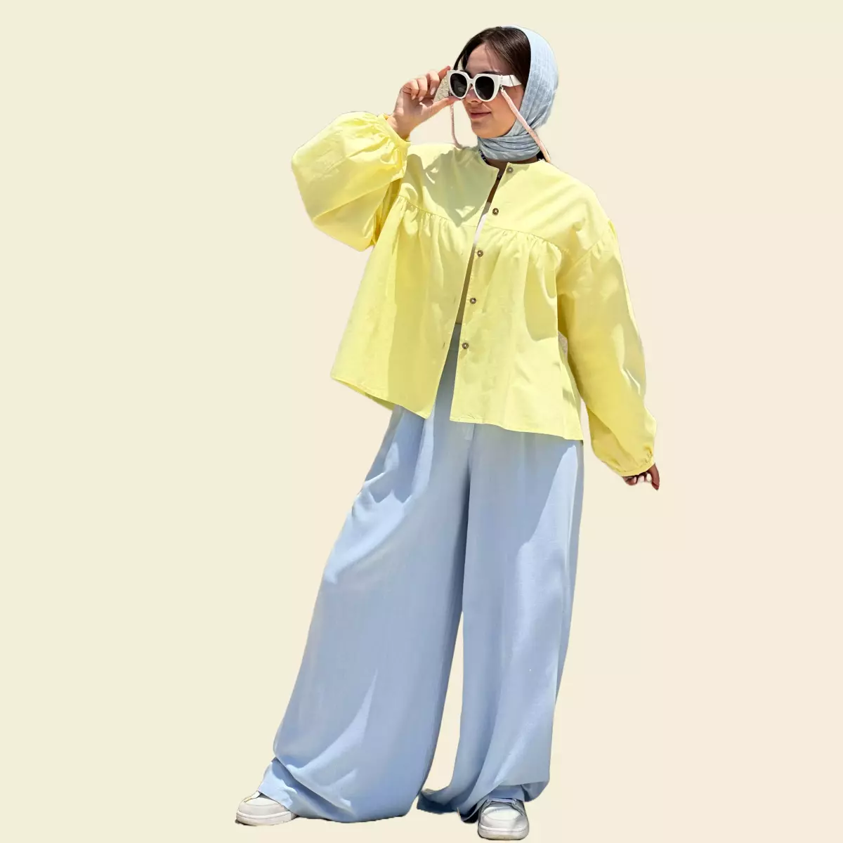 شومیز چین دار 1003490