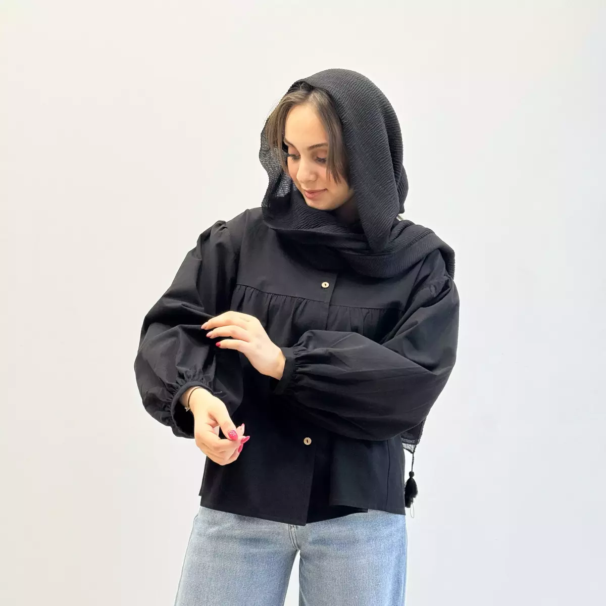 شومیز چین دار 1003490