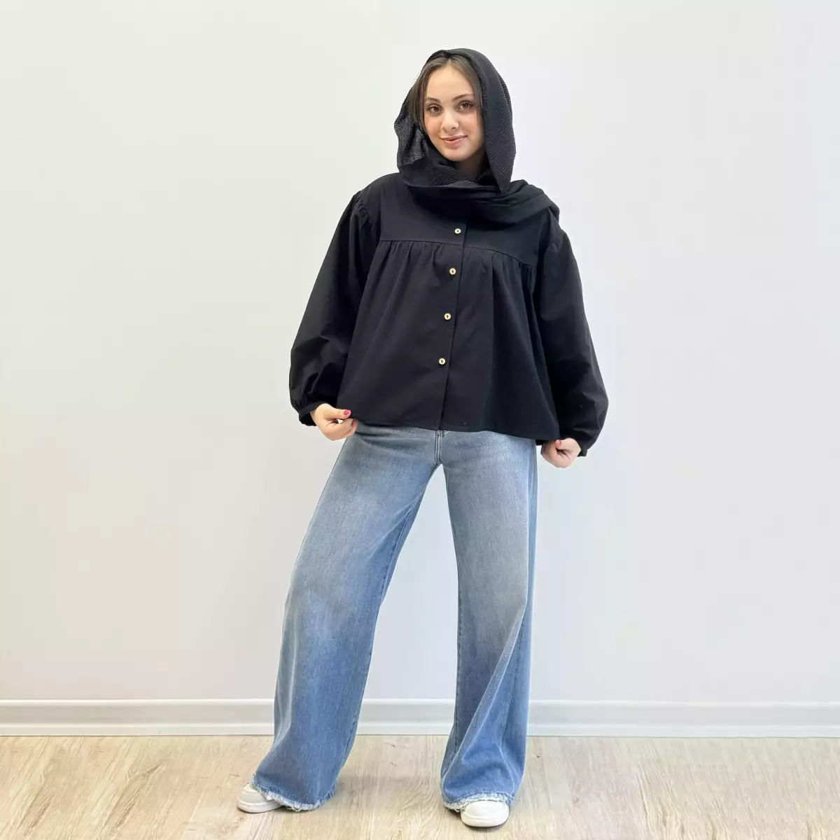 شومیز چین دار 1003490