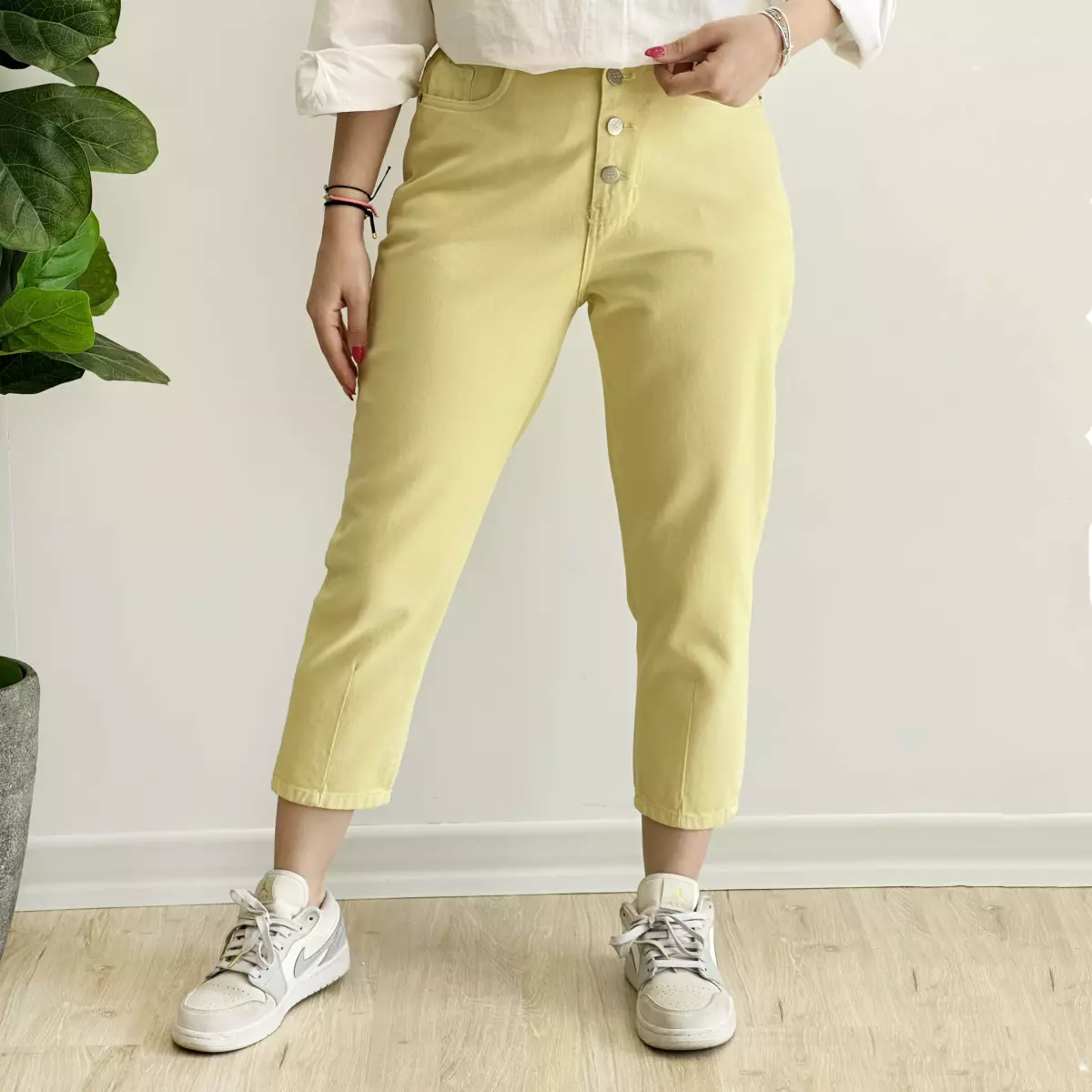 شلوار مام استایل رنگی 1003751