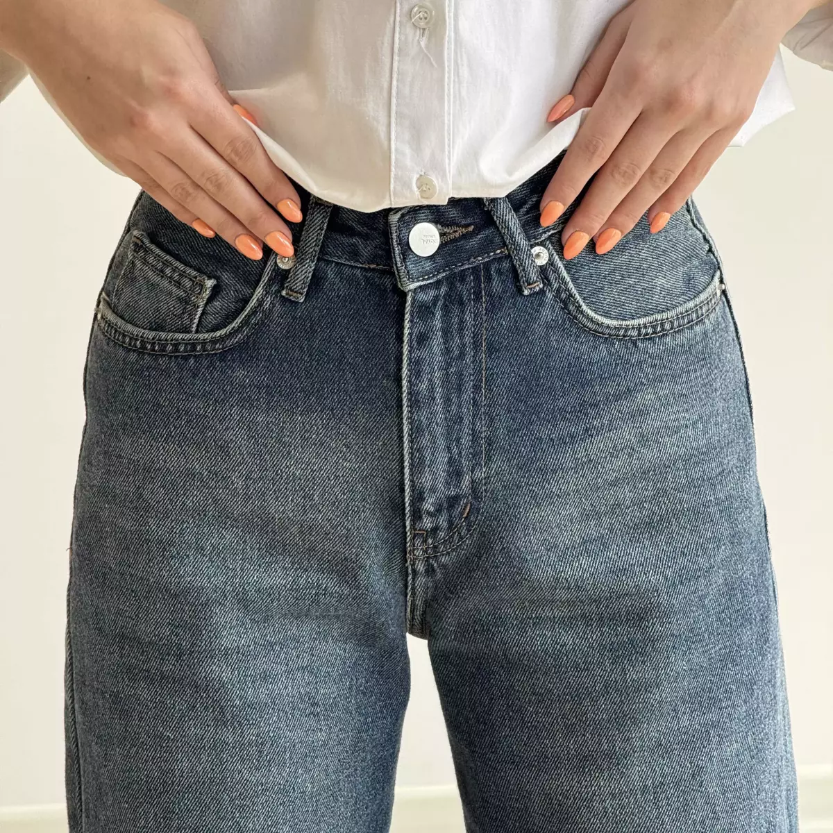 شلوار جین نیم بگ 1004351