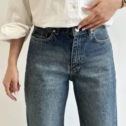 شلوار جین نیم بگ 1004212