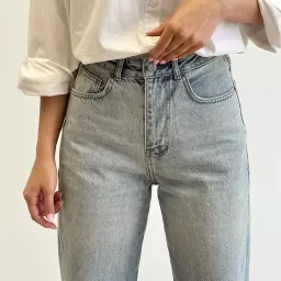 شلوار جین نیم بگ 1004309