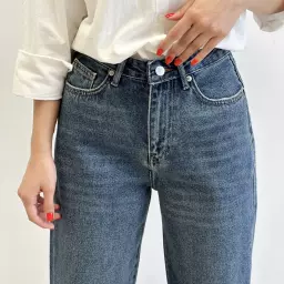 شلوار جین نیم بگ 1004336