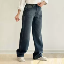 شلوار جین نیم بگ 1004351