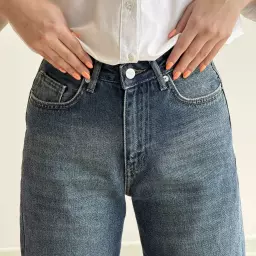 شلوار جین نیم بگ 1004351