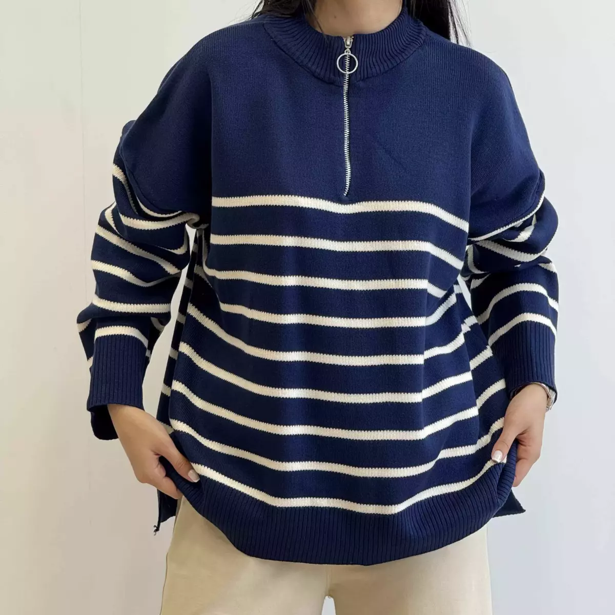 پلیوربافت نیم زیپ 1004705