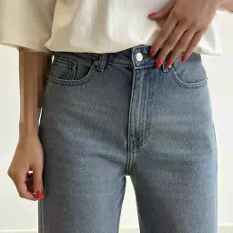 شلوار جین نیم بگ 1004497