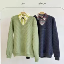 بلوز یقه دوتیکه 1004717