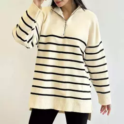 پلیور بافت راه راه 1004715