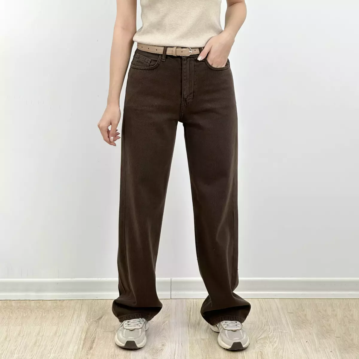 شلوار جین نیم بگ 1008109